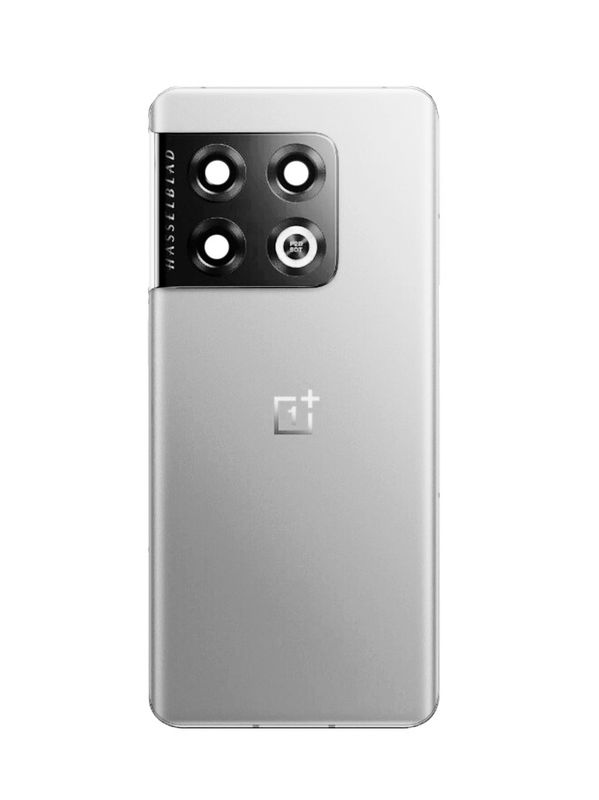 Задняя крышка для OnePlus 10 Pro белая (White Panda) со стеклом камеры