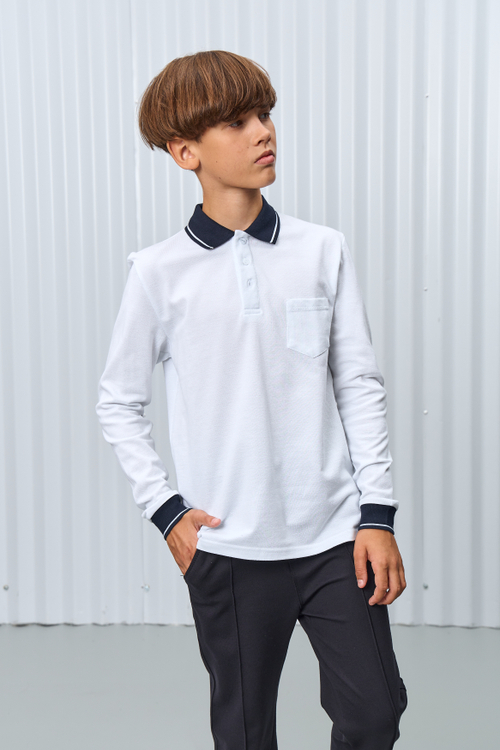 Поло с длинный рукав (с липучкой для шеврона)