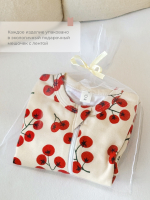 Комбинезон Mjölk Sleep and Play Cherry Tomatoes, на манжетах