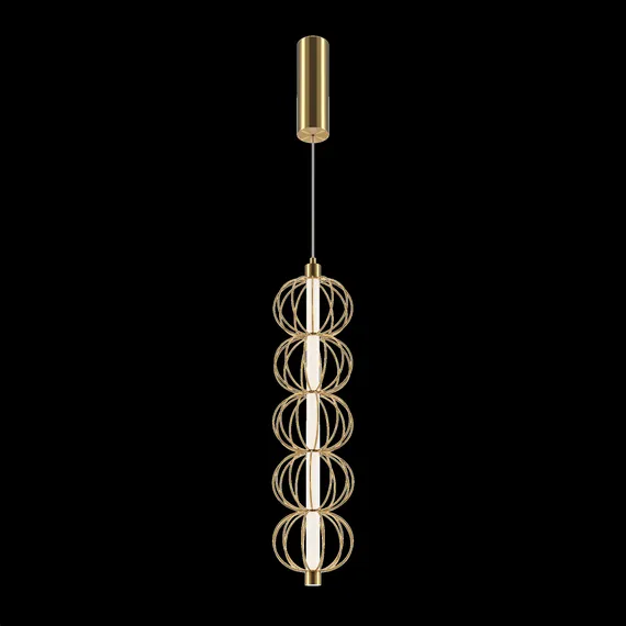 Подвесной светильник Золотая клетка / Golden Cage 3000К 17Вт Maytoni mod216pl-l10g3k