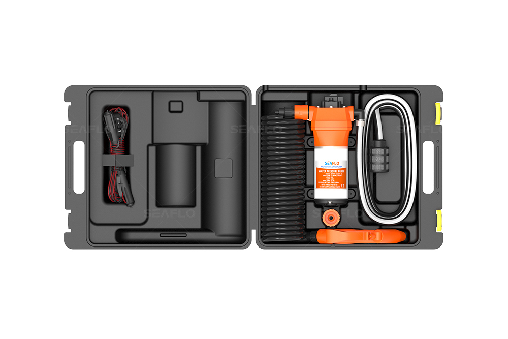 Мини-мойка SeaFlo переносная (12В, 16 л/мин, Высота всасывания (1,8 м)