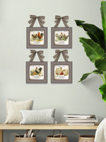 Картины на стену для интерьера набор 4 шт панно для кухни "Ферма" 20*20 см