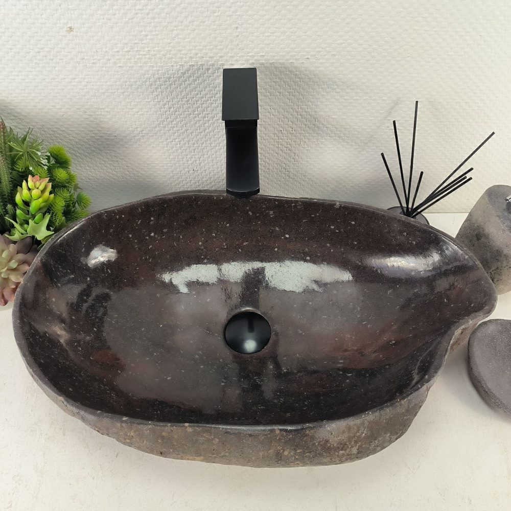 Раковина из речного камня RS-65112 60*38*15 0862