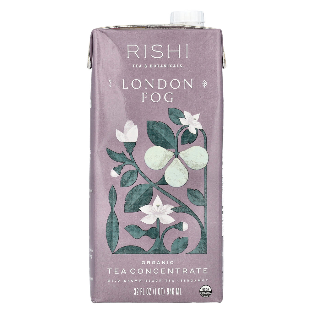 Rishi Tea, Органический чайный концентрат, London Fog, 946 мл (32 жидк. унц.)
