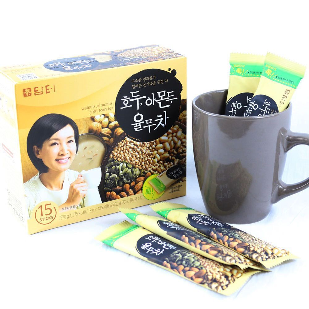 Корейский чай Damtuh Walnuts Almond Job&#39;s Tears 15 саше