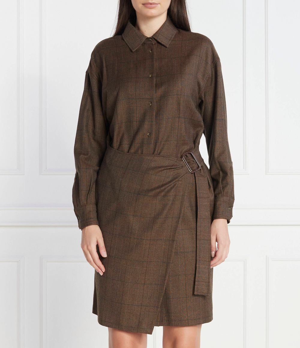 Хлопковое платье ADERIRE Weekend MaxMara - коричневый(522605336)