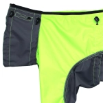 Комбинезон дождевик демисезонный для собак White Wolf вырез на мальчика лимонный-серый