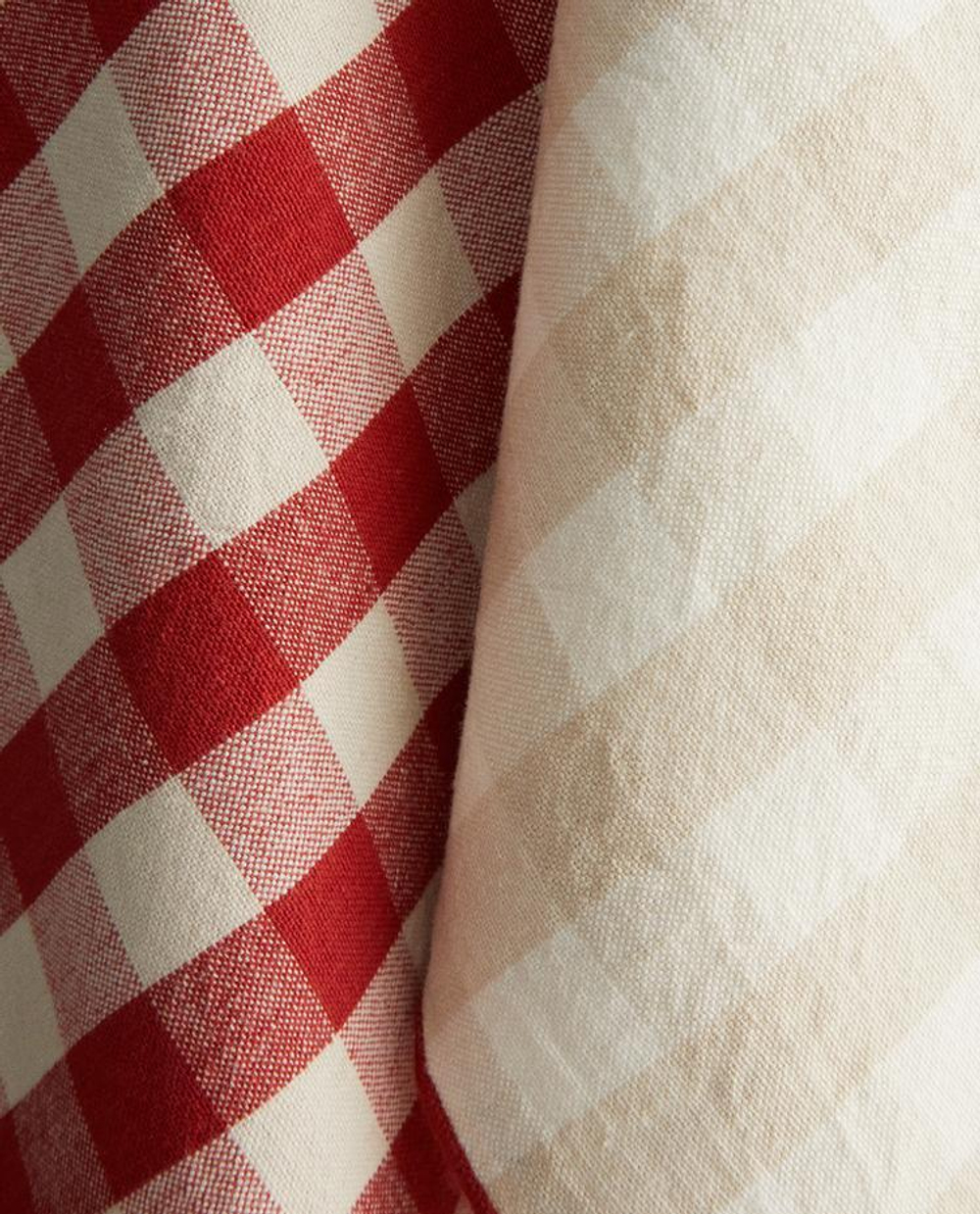 ZARA HOME КУХОННОЕ ПОЛОТЕНЦЕ В КЛЕТКУ (НАБОР ИЗ 2 ШТ.),