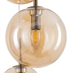 Citilux Томми CL102073 Люстра каскадная с янтарными шарами