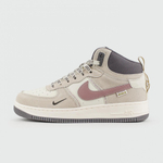 кроссовки Nike Air Force 1 Mid Grey / White / Purple Wmns Winter