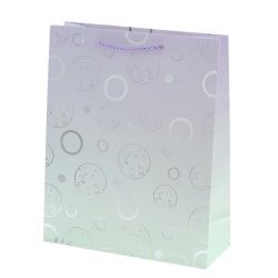 GAEM Пакет подарочный M (бумага 210г/м2, блок микс 12шт), L26 W10 H32 см, 4в.