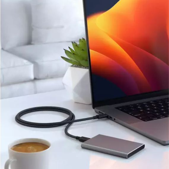 Кабель Satechi Thunderbolt 4 Pro 1м (ST-YTB100K) Black / Черный