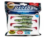 Виброхвост LUCKY JOHN Basara Soft Swim 3D, 3.5in (89 мм), цвет PG10, 6 шт/уп