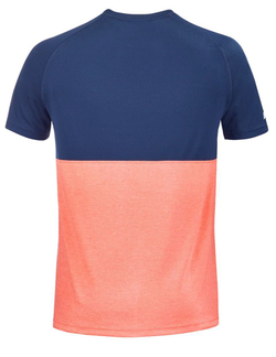 Мужская теннисная футболка Babolat Play Crew Neck Tee Men - fluo strike/estate blue