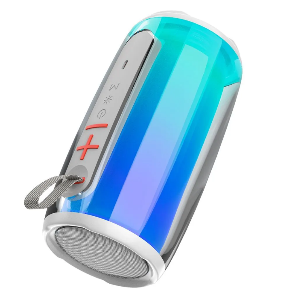 Колонка SmartBuy GEM 2, 20Вт, Bluetooth, MP3, FM-радио, RGB (белая)