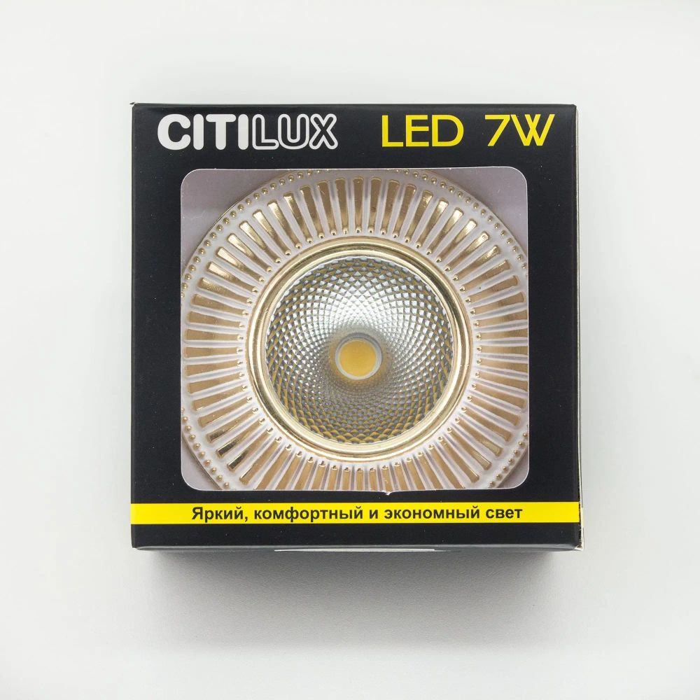 Citilux Дзета CLD042W2 LED Встраиваемый светильник с диммером