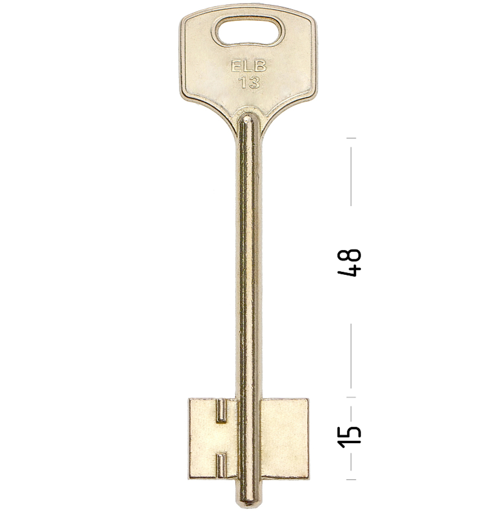 Заготовка сувальдного ключа 13953 ELB13D (желтый)