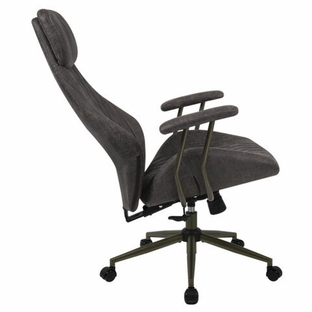 Кресло BRABIX PREMIUM "Dakota EX-572", синхромеханизм, искусственная замша, темно-серый, 532943