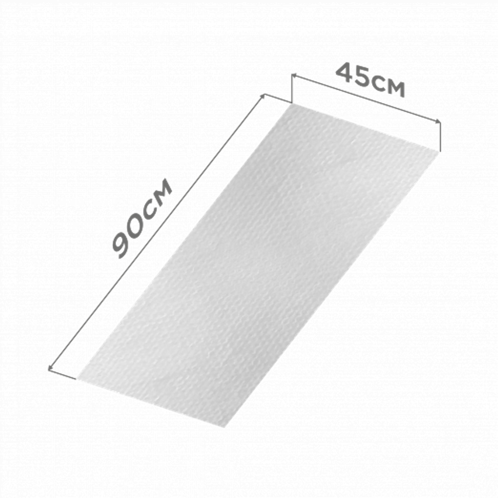 1-Touch Полотенце Хлопок (сетка) Люкс белое 45х90 поштучно, 50шт