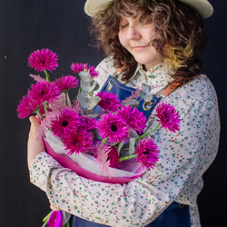 20. Яркий современный букет с гермини