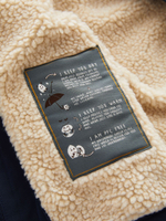 Куртка с флисовой подкладкой и капюшоном для мальчика Next Q53-237, Темно-синий