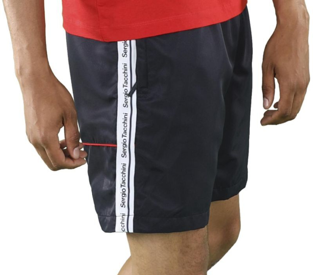Мужские теннисные шорты Sergio Tacchini Nastro Short - небесный