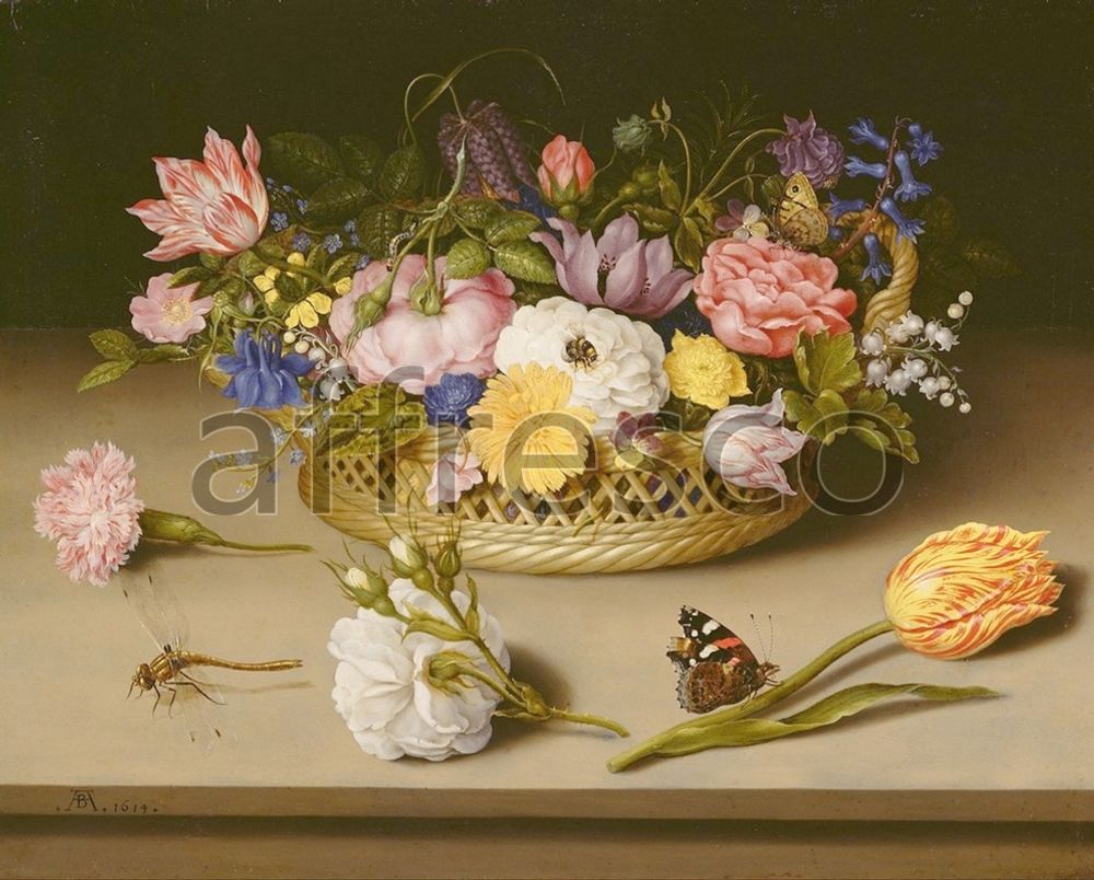 Фреска Ambrosius Bosschaert the Elder, Flower Still Life