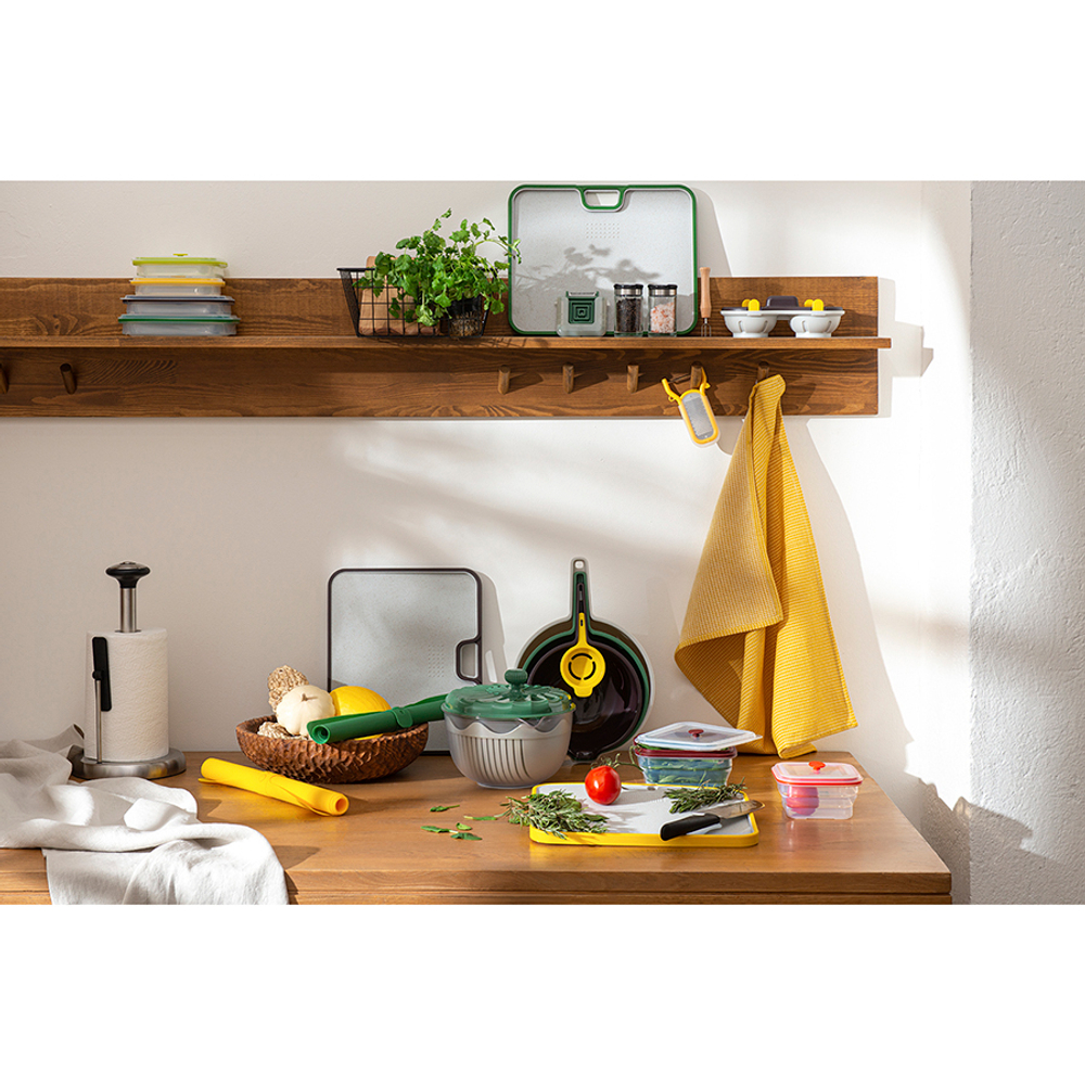 Овощечистка 14см Smart Solutions Vegard 2 в 1 желтая