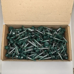 Саморез кровельный 4.8х35 6005 (Зелёный мох) 1кг