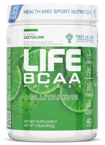 Tree of Life LIFE BCAA + Glutamine 400 g , БСАА + Глютамин