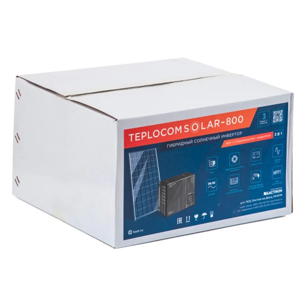 TEPLOCOM SOLAR-800 источник бесперебойного питания для котла отопления 2411