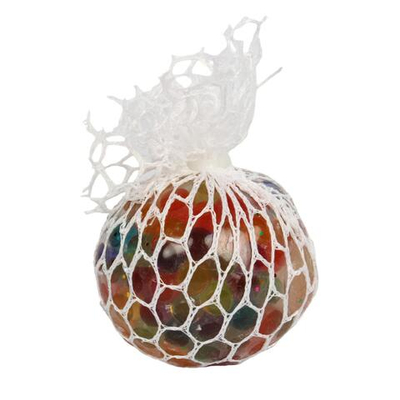 Мякиш мяч в сетке 6 см, шарики внутри, с-30457