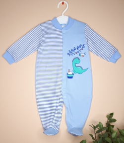 Комбинезон Люблю играть (голубой)