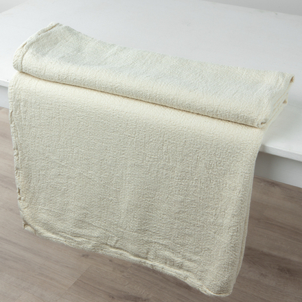 Покрывало льняное бежевое 175*220 см