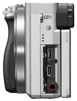 Фотоаппарат Sony Alpha ILCE-6400 Kit E PZ 16-50mm f/3.5-5.6 OSS (SELP1650), серебристый