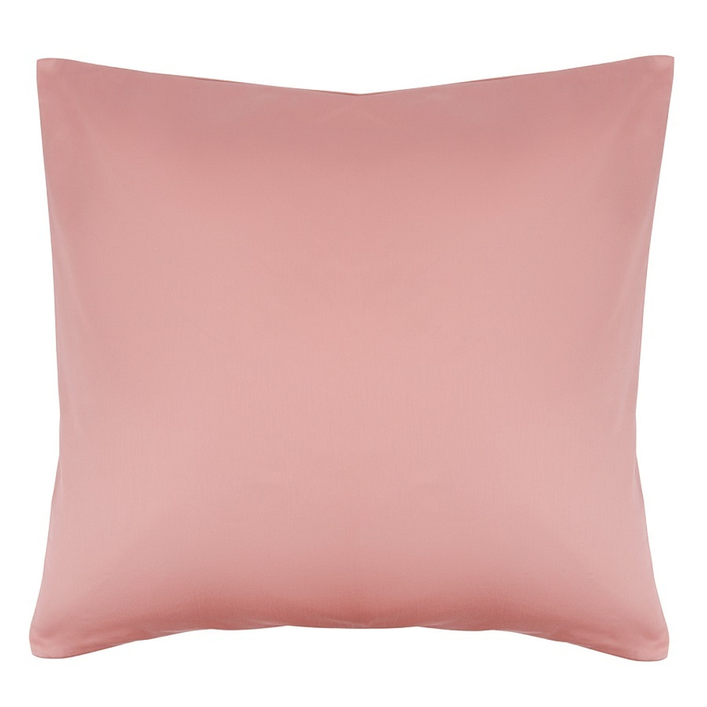 Набор из двух наволочек из сатина темно-розового цвета из коллекции essential, 70х70 см
