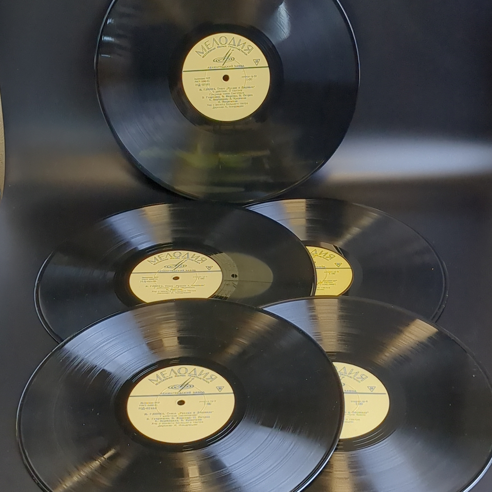 5 LP box М. Глинка - Опера Руслан и Людмила. 5 Виниловых пластинок 12 дюймов. Мелодия СССР