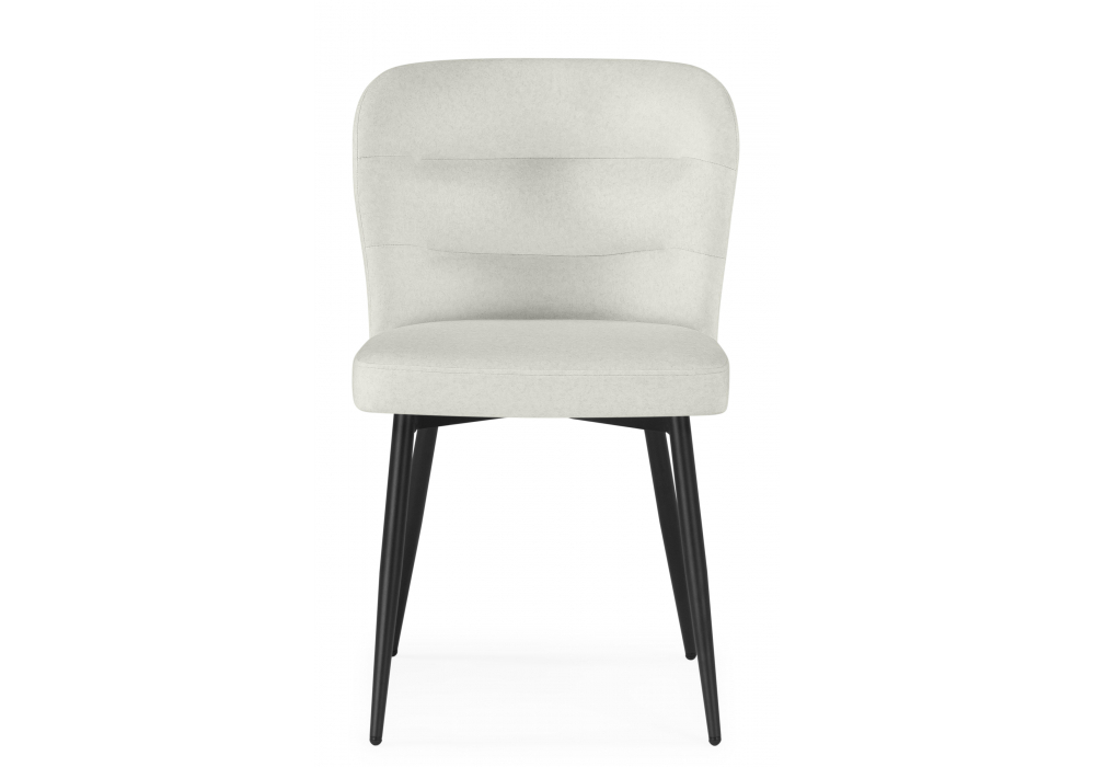 Стул на металлокаркасе Woodville Kilian light beige, black, ножки черные