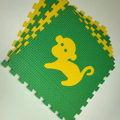 Мягкий пол "Животные Африки" 500x500x10 мм 45 шор