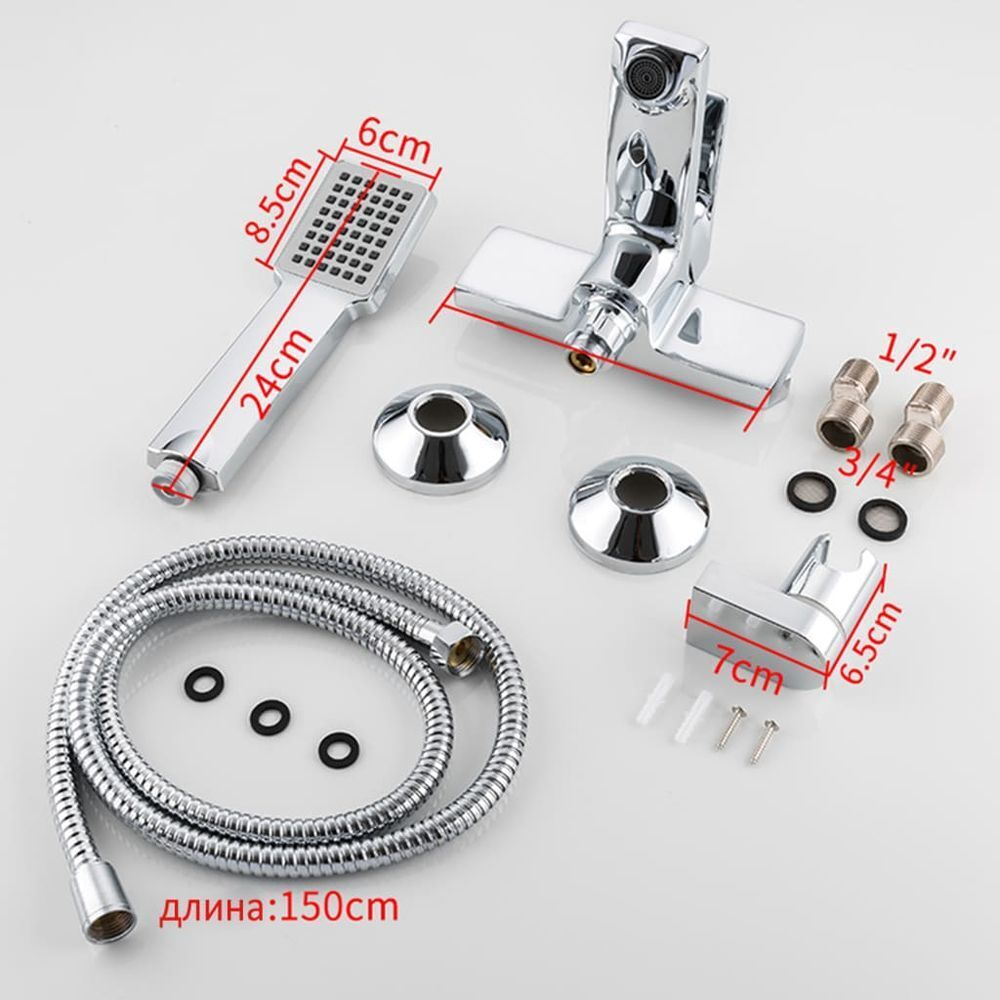 Смеситель для ванны, Frap, корот изл, с картриджем, хром, F3246