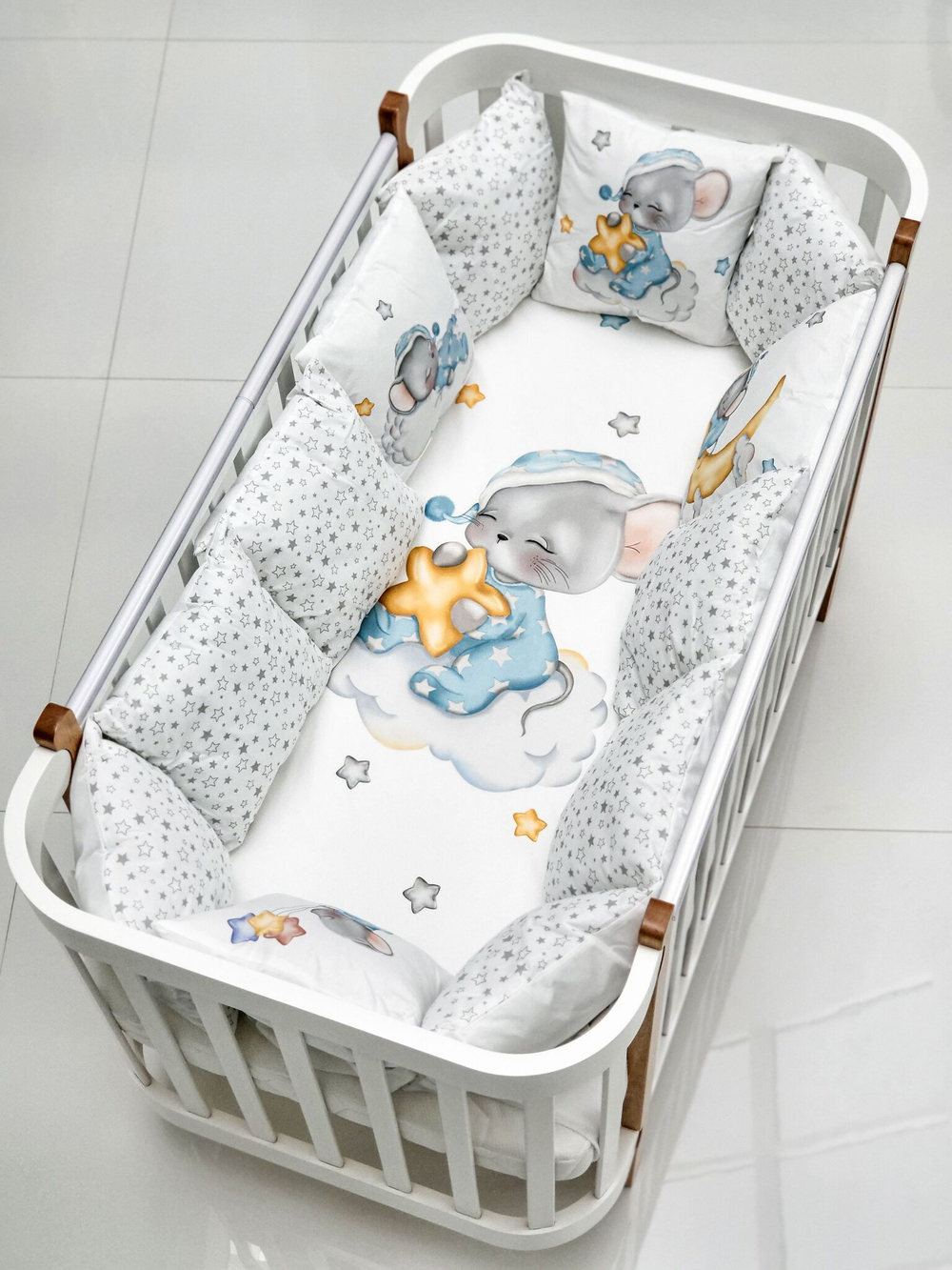 Детское постельное белье BUBO BABY "MILKY DREAMS" для новорожденных 17 предметов
