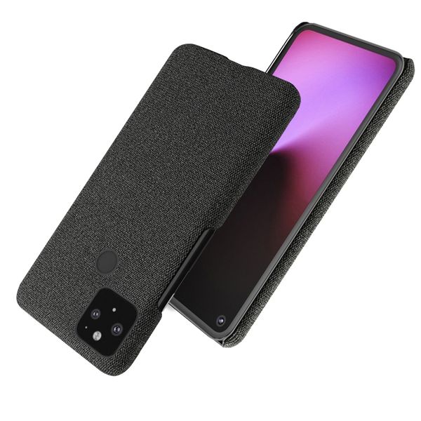 Тканевый чехол Coque Fabric Case для Google Pixel 4a (Черный)
