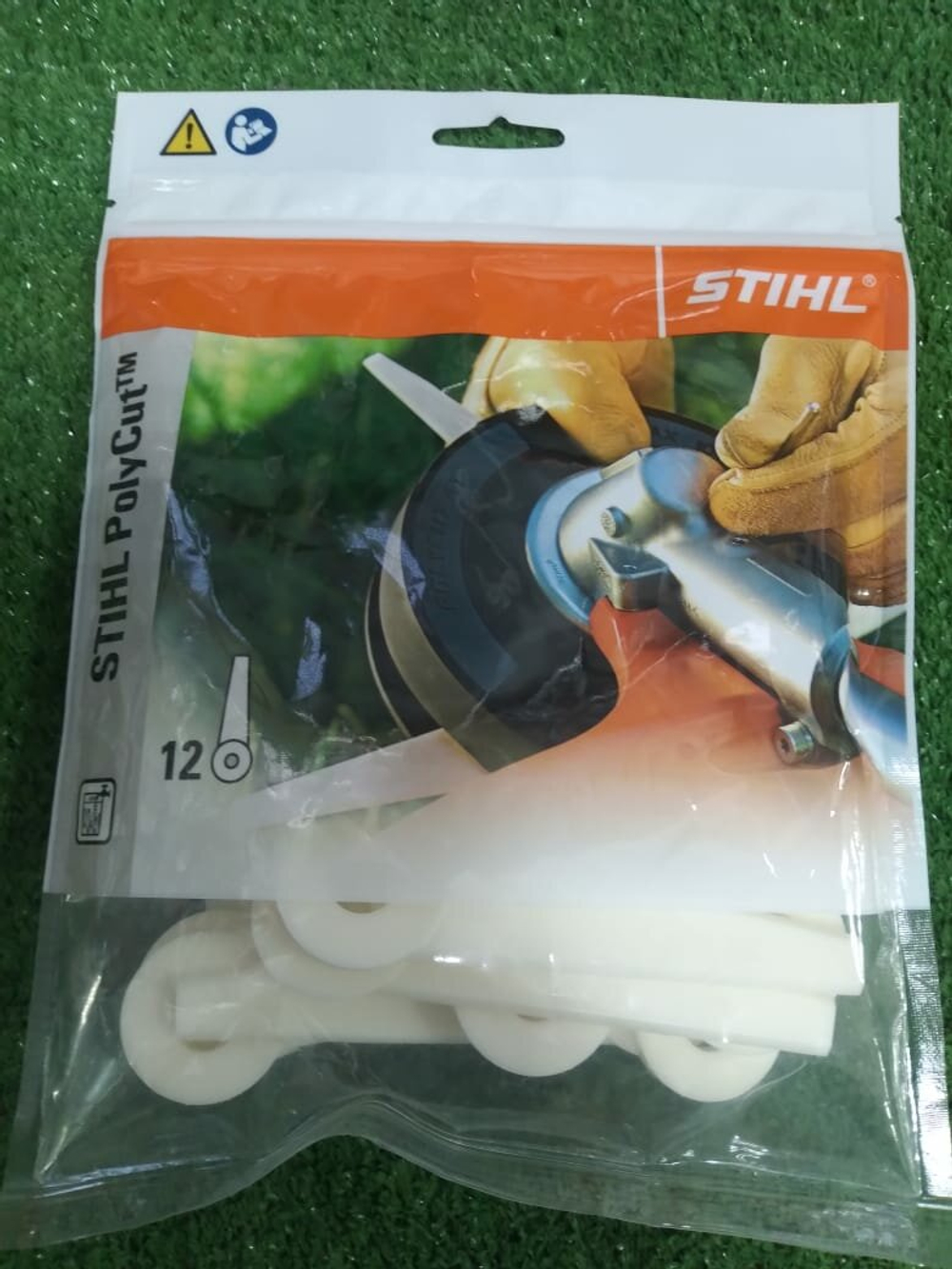 Комплект ножей для триммера STIHL 4111-007-1001, PolyCut 6-3, 7-3, 20-3, 41-3, 12 шт, белые ОРИГИНАЛ