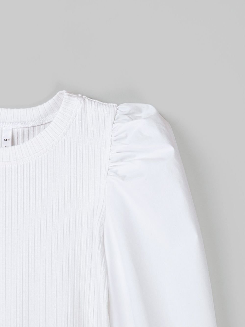 Блузка из лапши для девочки "Белая" 7+