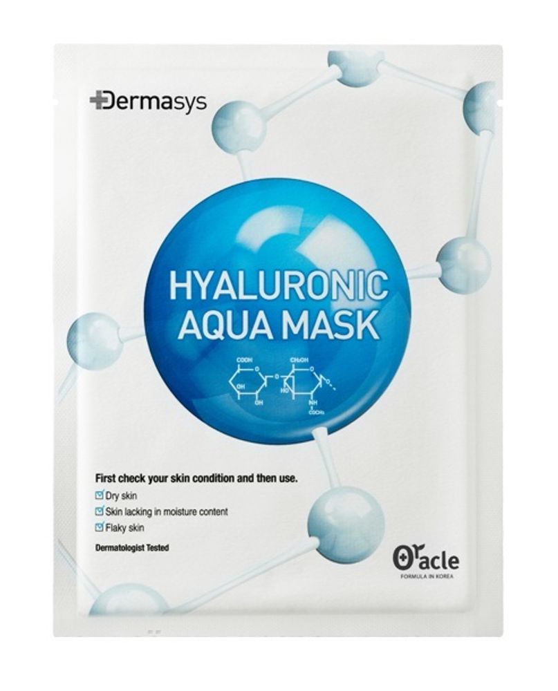 Dr Oracle DERMASYS Hyaluronic Aqua Mask DERMASYS Увлажняющая маска из микрофибры с ГК DERMASYS Hyaluronic Aqua Mask DERMASYS Увлажняющая маска из микрофибры с ГК 25 мл x5 шт