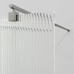 Душевое ограждение WasserKRAFT Vechte 60W40BN-FL 120 фиксатор никель/стекло рифленое