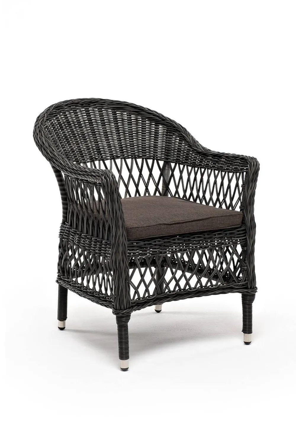 "Сицилия" плетеный стул из искусственного ротанга, цвет графит