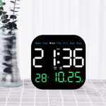 Часы настенные LED MIRROR NO.: 6650 White&Green