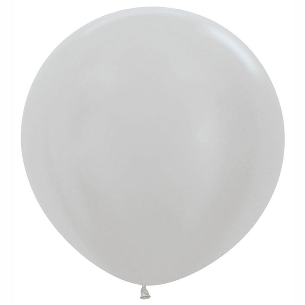 Воздушный шар Sempertex, цвет 481 перламутр, серебро, 1 шт. размер 36&quot;
