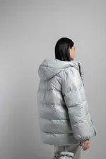 Пуховик Alexandra Talalay AW017 светло-серый